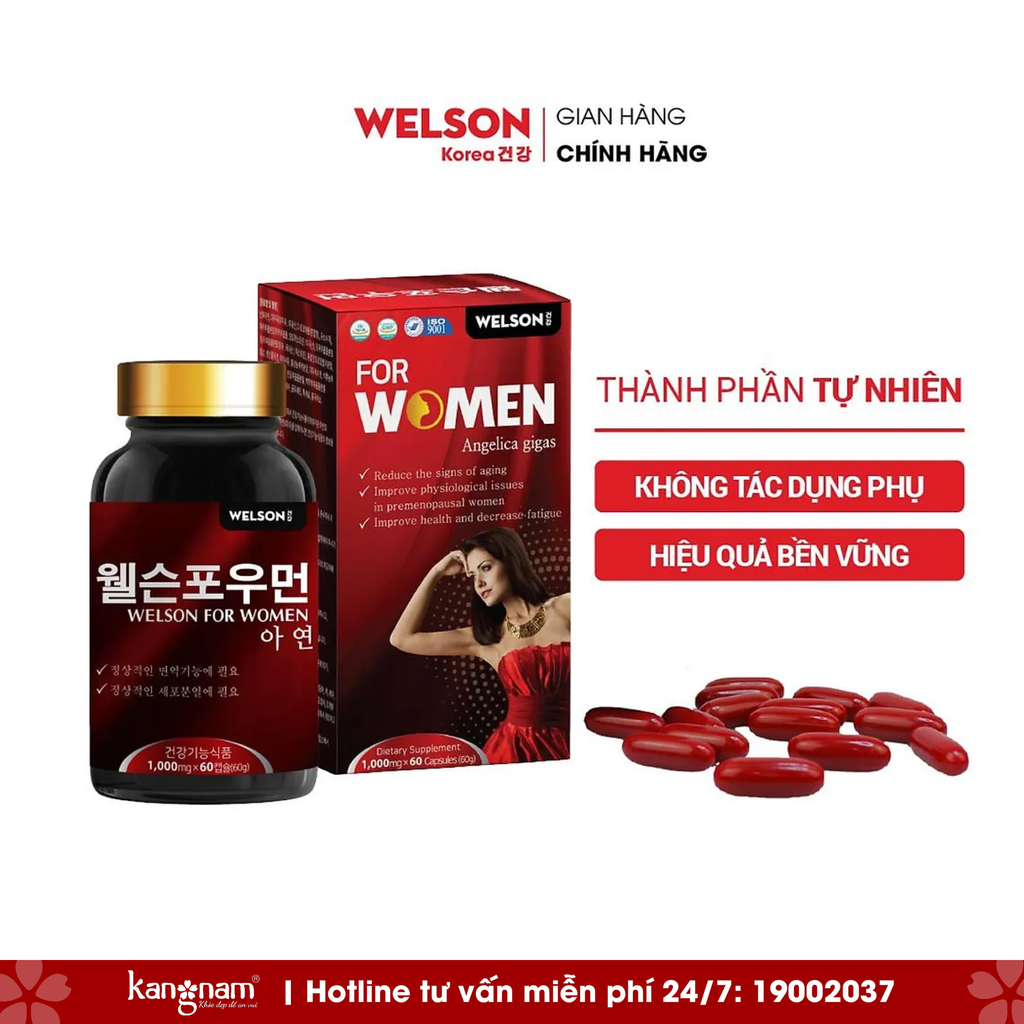 Thực Phẩm Cải Thiện Sức Khỏe Cho Nữ Giới Welson For Women