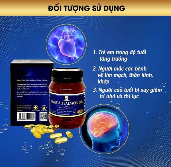 Viên Dầu Cá hồi Dr Natural Omega 3 Salmon Oil Hộp 180 viên