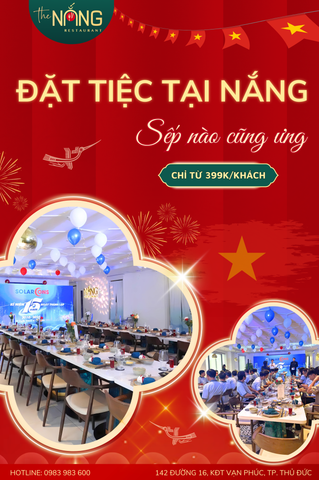 🎉 ĐẶT TIỆC TẠI NẮNG - SẾP NÀO CŨNG ƯNG - CHỈ TỪ 399K/KHÁCH 🥂