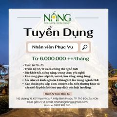 📣 THÔNG BÁO TUYỂN DỤNG 📣