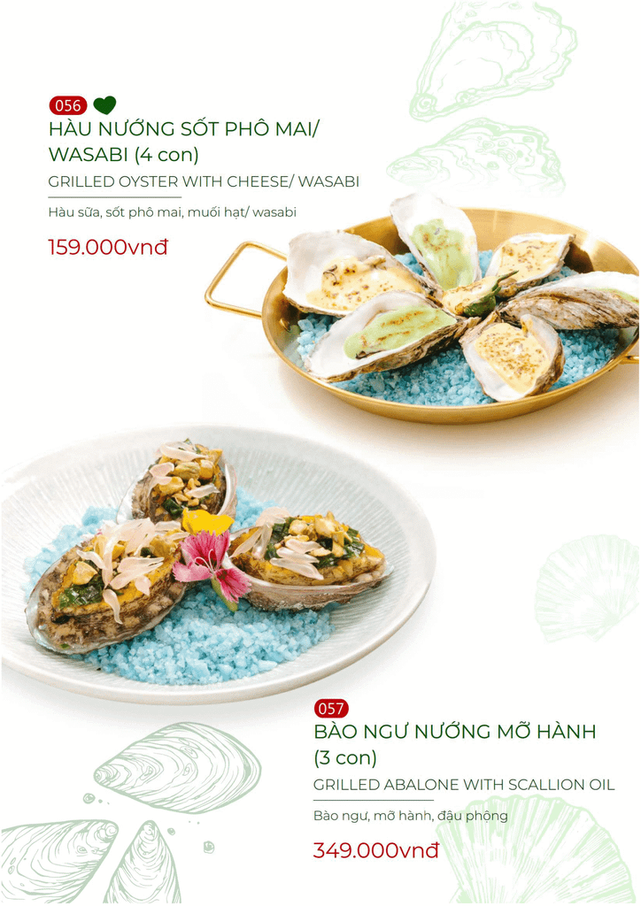 Menu nhà hàng Nắng – Nắng - Cơm Lành Canh Ngọt
