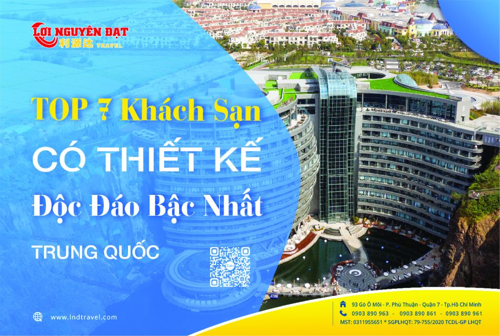 TOP 7 KHÁCH SẠN CÓ THIẾT KẾ ĐỘC ĐÁO BẬC NHẤT TRUNG QUỐC