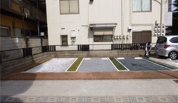 Tấm trồng cỏ chịu lực bãi đỗ xe LGB Nhật Bản - Phân phối bởi Greencorp