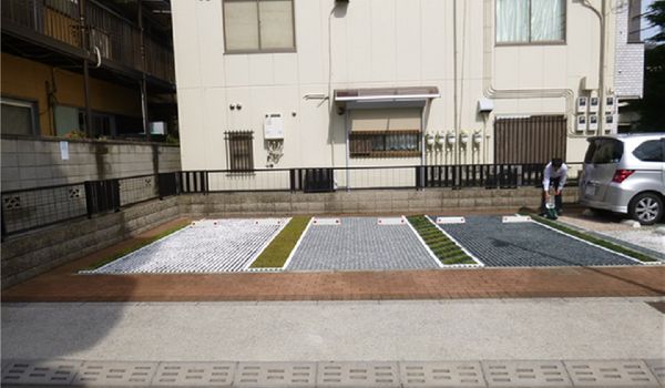 Tấm trồng cỏ chịu lực bãi đỗ xe LGB Nhật Bản