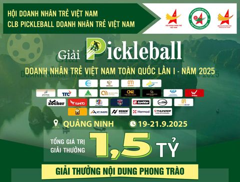 HERMOD ĐỒNG HÀNH TÀI TRỢ GIẢI PICKLEBALL DOANH NHÂN TRẺ VIỆT NAM TOÀN QUỐC LẦN I - NĂM 2025