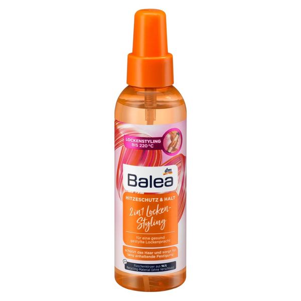 Xịt giữ nếp xoăn và bảo vệ nhiệt cho tóc Balea 2in1 Lockenstyling