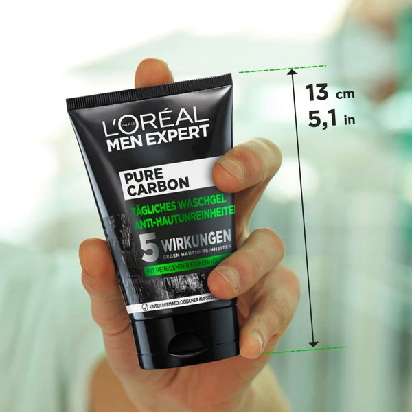 Sữa rửa mặt ngừa mụn, ngăn dầu cho nam L'Oréal Men Expert Pure Carbon