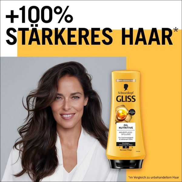 Dầu xả chăm sóc tóc rụng và hư tổn chuyên sâu Gliss Oil Nutritive