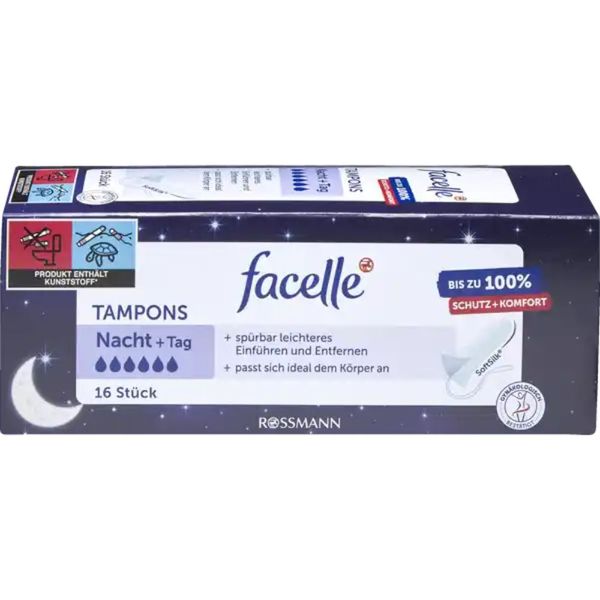 Băng vệ sinh dạng ống Tampon Facelle Tag Nacht Ban đêm 6 giọt