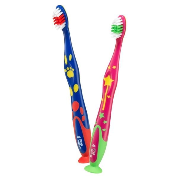 Bàn chải đánh răng lông siêu mềm Dontodent cho trẻ từ 0 đến 3 tuổi