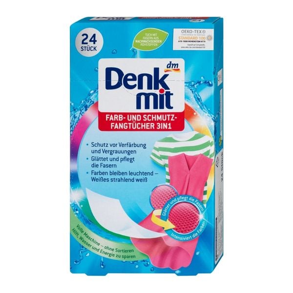 Giấy hút màu và chống loang màu quần áo Denkmit