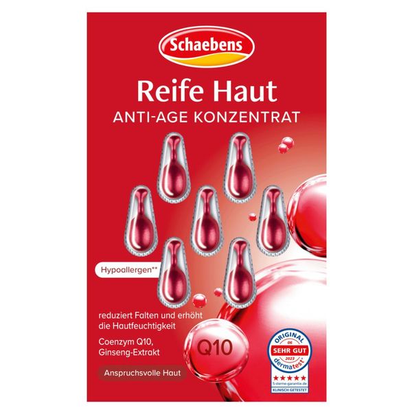 Viên nang tinh chất dưỡng da chống lão hoá Schaebens Anti Age Konzentrat