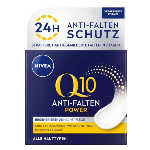 Kem dưỡng da ban đêm chống lão hoá Nivea Q10 Alti-Falten Power