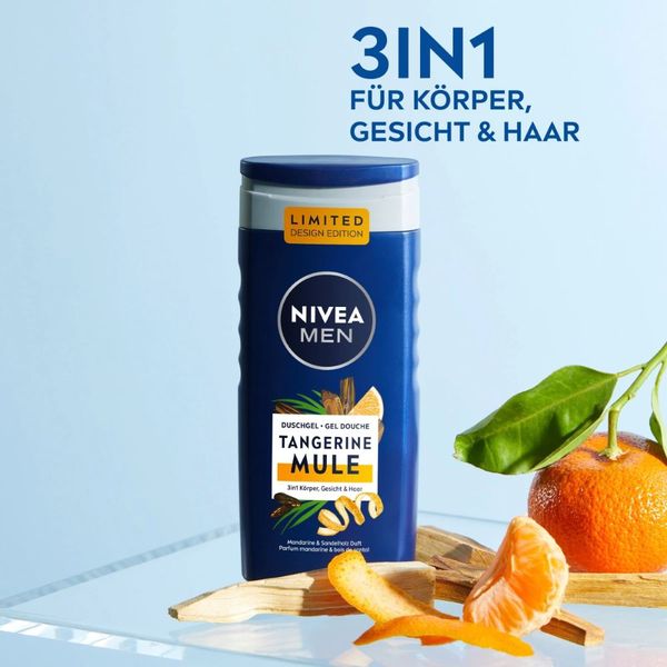 Sữa tắm gội toàn thân 3in1 dành cho nam Nivea Men Tangerine Mule