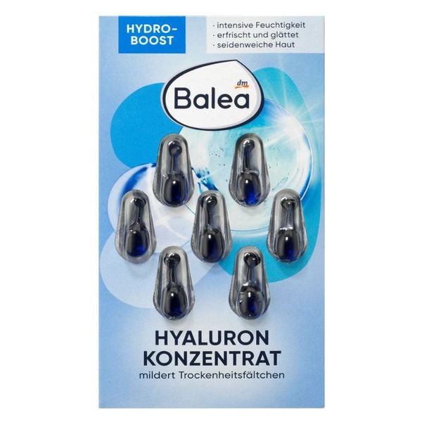 Viên nang serum tinh chất dưỡng ẩm da Balea Hyaluron Konzentrat