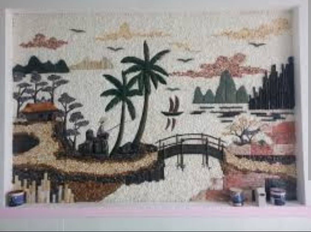 Thi Công Tranh Đá Ốp Tường