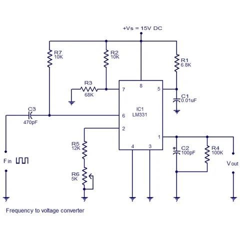 [Mạch ứng dụng] Mạch Chuyển Đổi Tần Số – Điện Áp Sử Dụng LM331