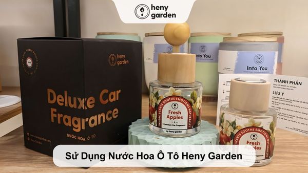 Sử dụng nước hoa khử mùi ô tô được bán tại Heny Garden