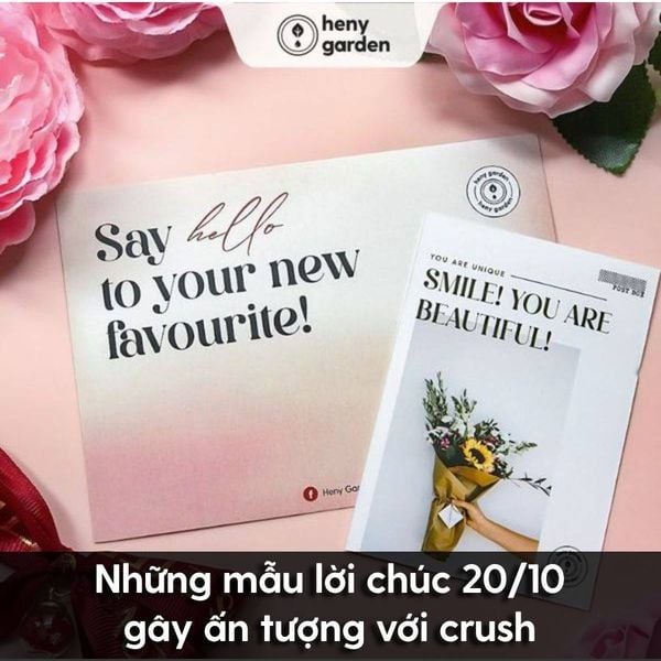 mẫu lời chúc 20/10 crush gây ấn tượng