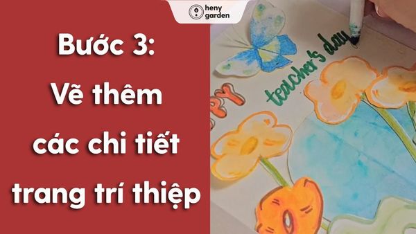 Cách làm thiệp 20/11 đẹp nhất với con bướm xoay bước 3