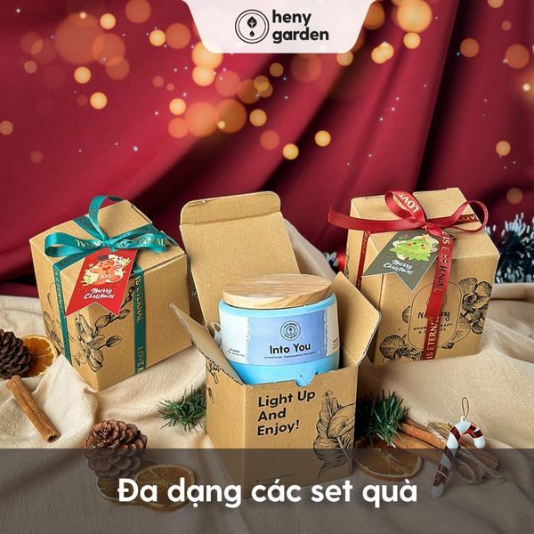 Đa dạng các set quà tại địa điểm mua quà giáng sinh Heny Garden