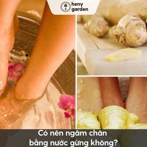 Những lưu ý khi ngâm chân nước gừng