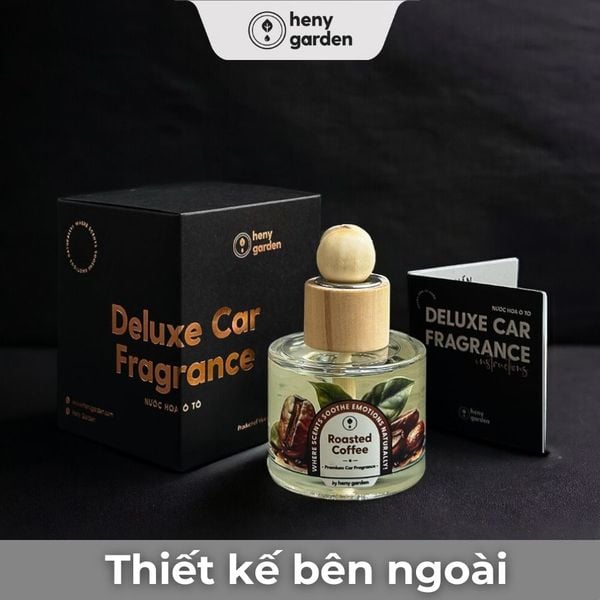 Thiết kế bên ngoài nước hoa ô tô mùi hương gỗ tại Heny Garden