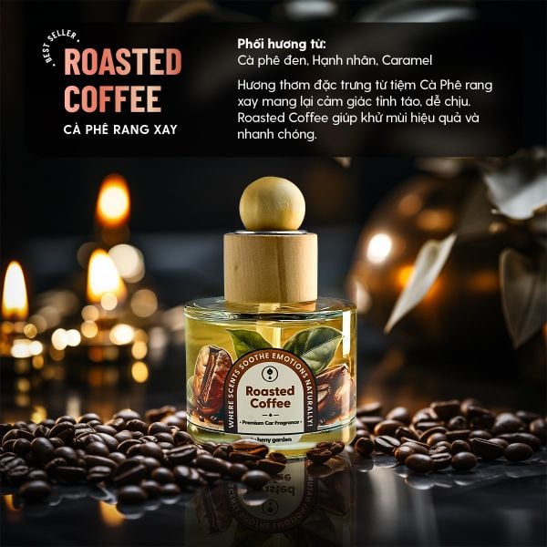 Nước hoa ô tô cao cấp mùi cafe Roasted Coffee