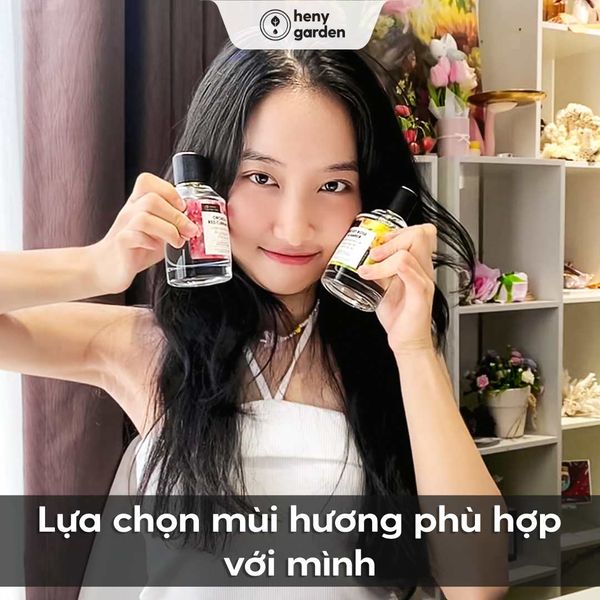 lựa chọn mùi hương nước hoa thơm nhất cho mái tóc