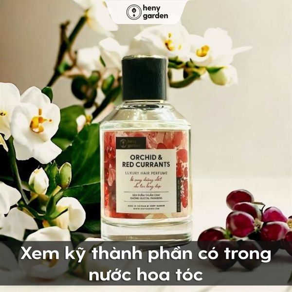 xem kỹ thành phần nước hoa tóc thơm nhất