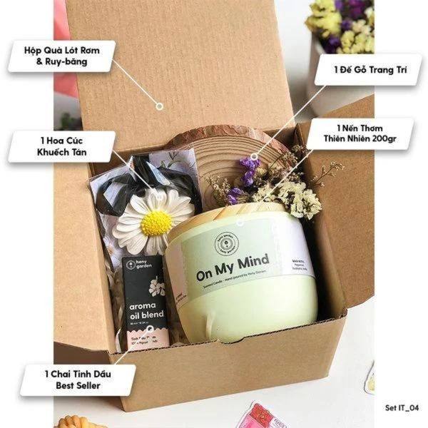 Set quà 20/10 cho vợ Nến thơm INTO YOU Mã IT_04
