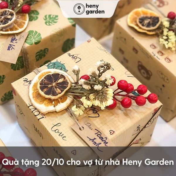 Quà tặng 20/10 cho vợ từ nhà Heny Garden có gì?