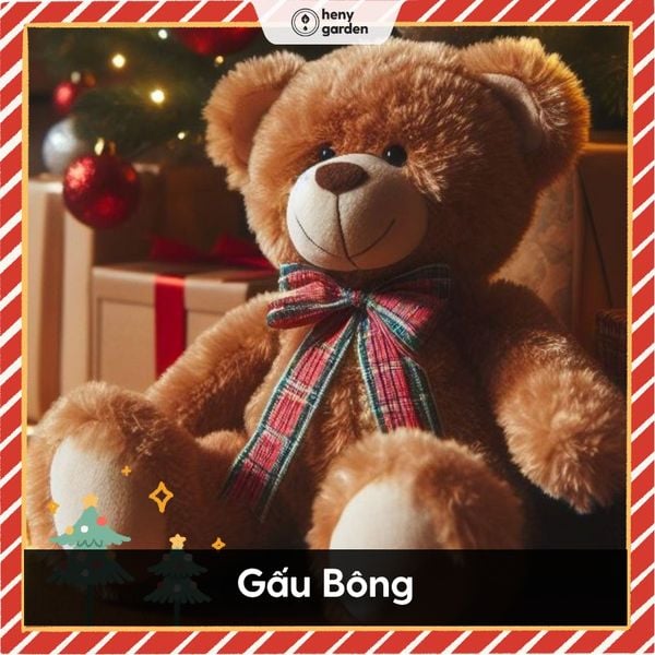 tặng gấu bông làm quà noel cho người yêu nữ