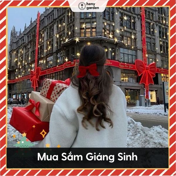 đi mua sắm quà noel cho người yêu nữ