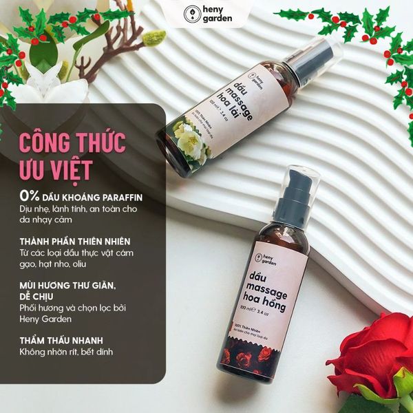 tặng dầu massage làm quà noel cho người yêu nữ