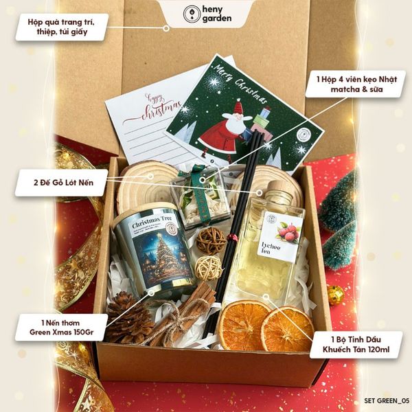 tặng set Green 05 làm quà noel cho người yêu nữ