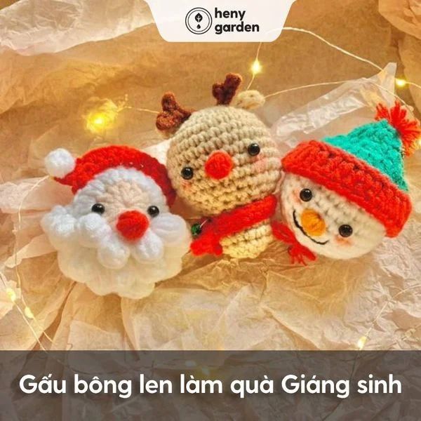 Quà noel ý nghĩa cho người yêu là gấu bông len
