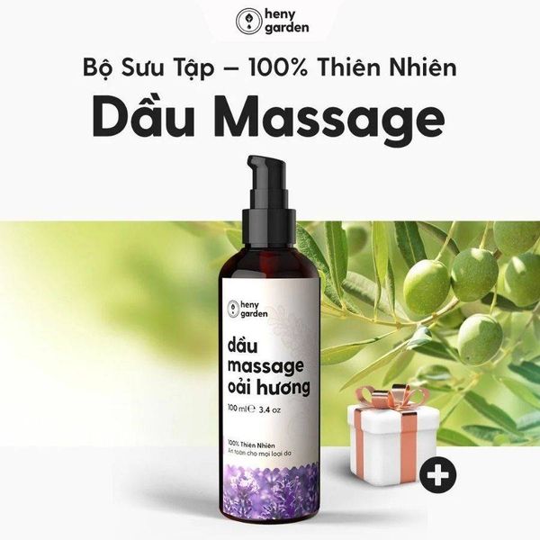 dầu massage body của heny garden