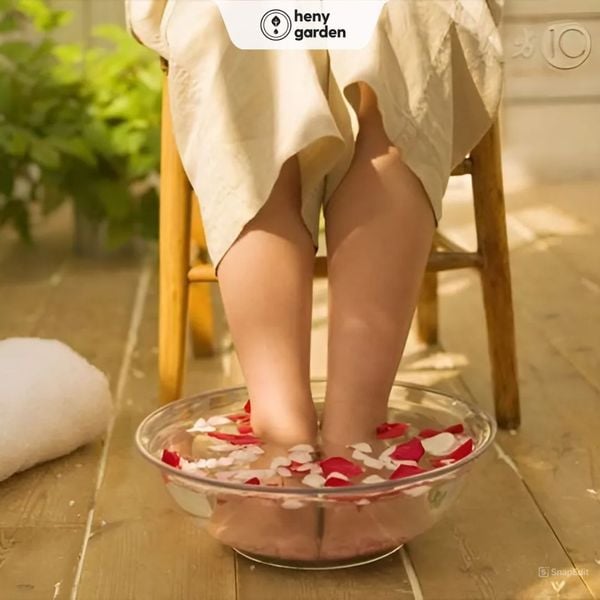 tác dụng của ngâm chân chữa gút