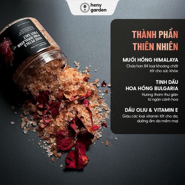 thành phần của muối hồng ngâm chân himalaya