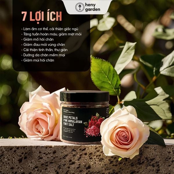 lợi ích ngâm chân với muối hồng himalaya