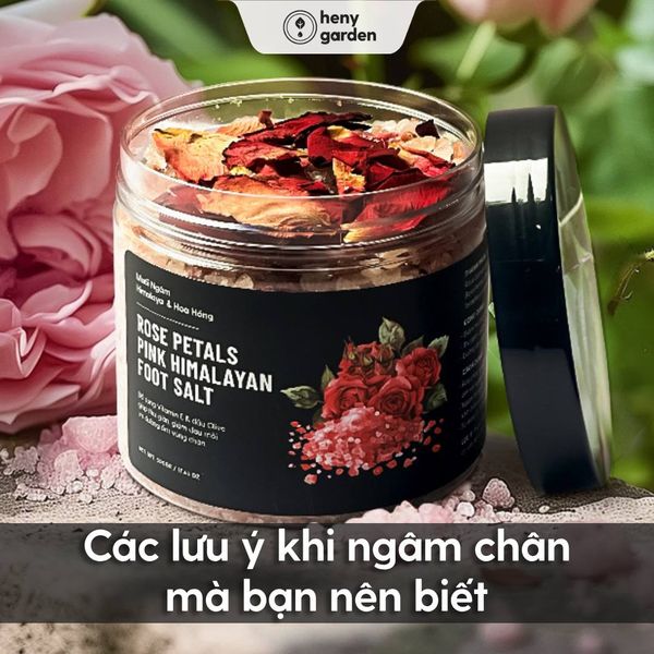 các lưu ý khi ngâm chân