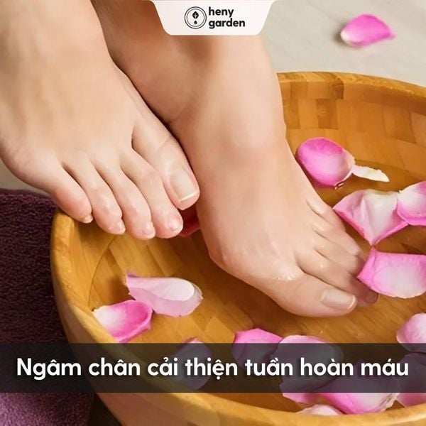 tác dụng của ngâm chân giúp cải thiện tuần hoàn máu
