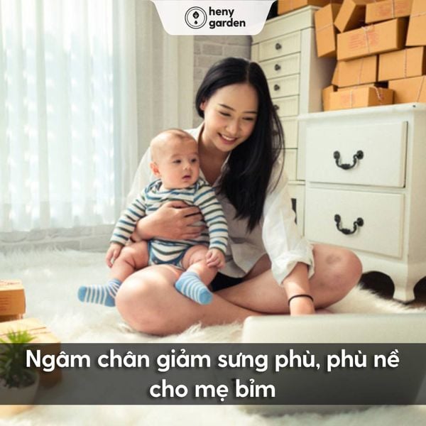 tác dụng của ngâm chân để giảm phù bàn chân