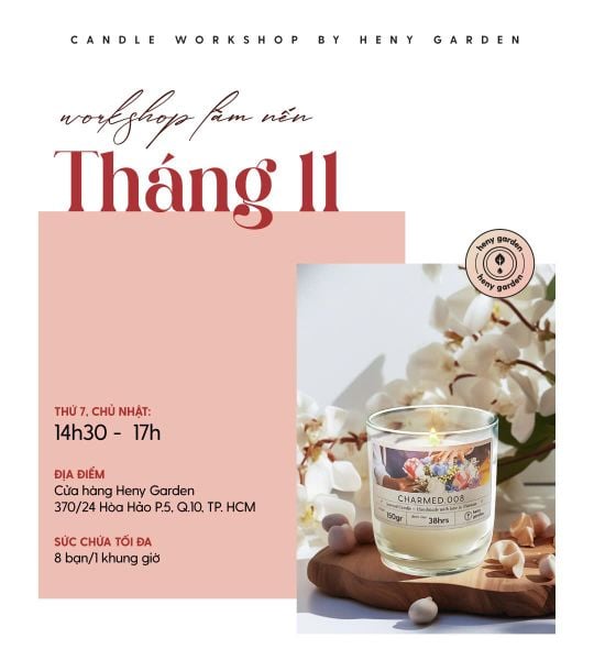 workshop làm nến thơm tphcm