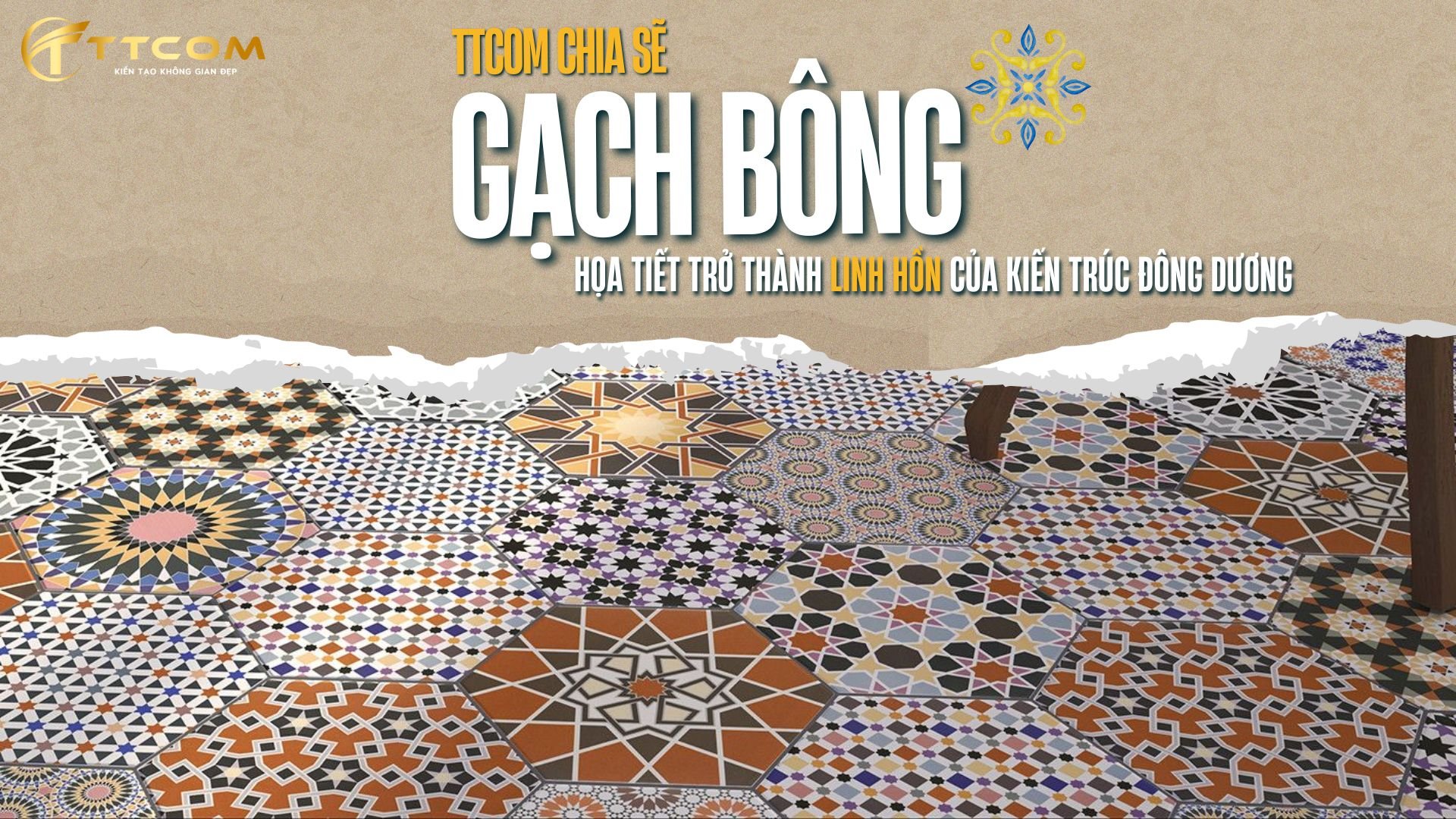 Gạch bông - Tái hiện vẻ đẹp truyền thống trong kiến trúc hiện đại