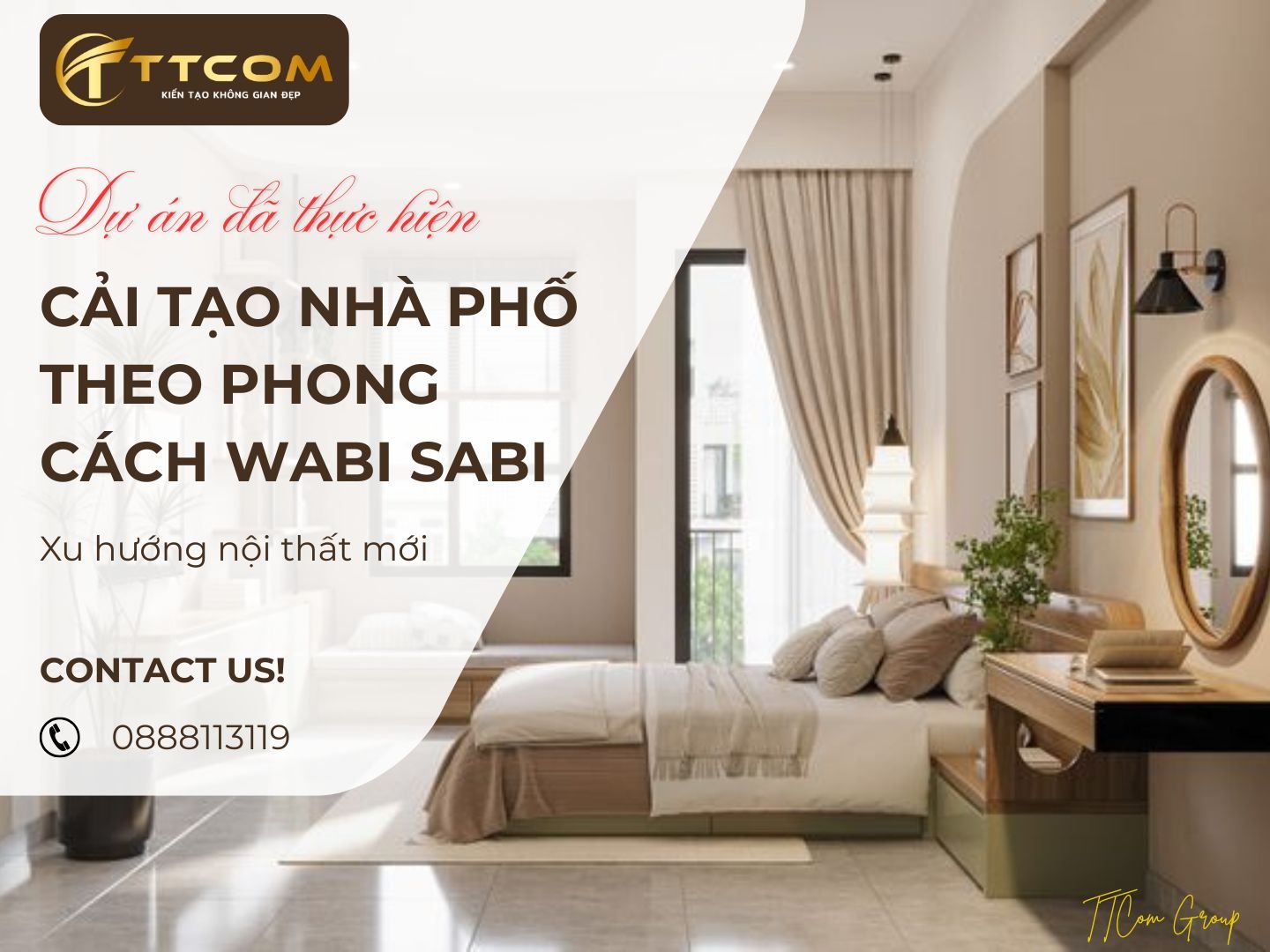 Khám Phá Ngôi Nhà Phố Theo Phong Cách Wabi Sabi Từ TTCOM