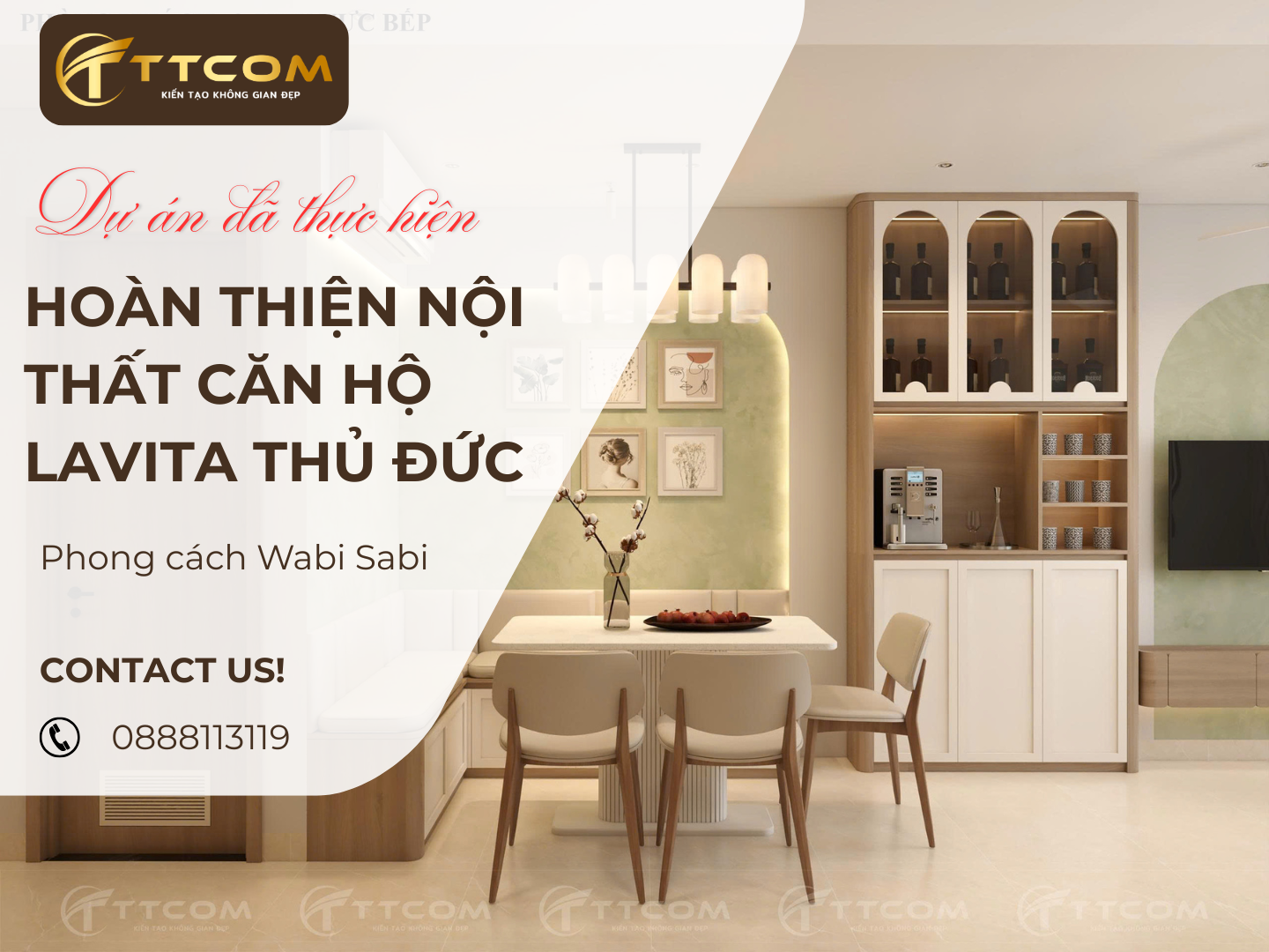 HOÀN THIỆN THIẾT KẾ NỘI THẤT CĂN LAVITA CHARM QUẬN THỦ ĐỨC - PHONG CÁCH WABISABI