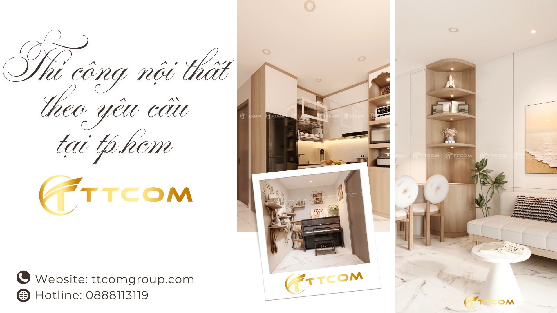 Thi công nội thất theo yêu cầu tại TPHCM