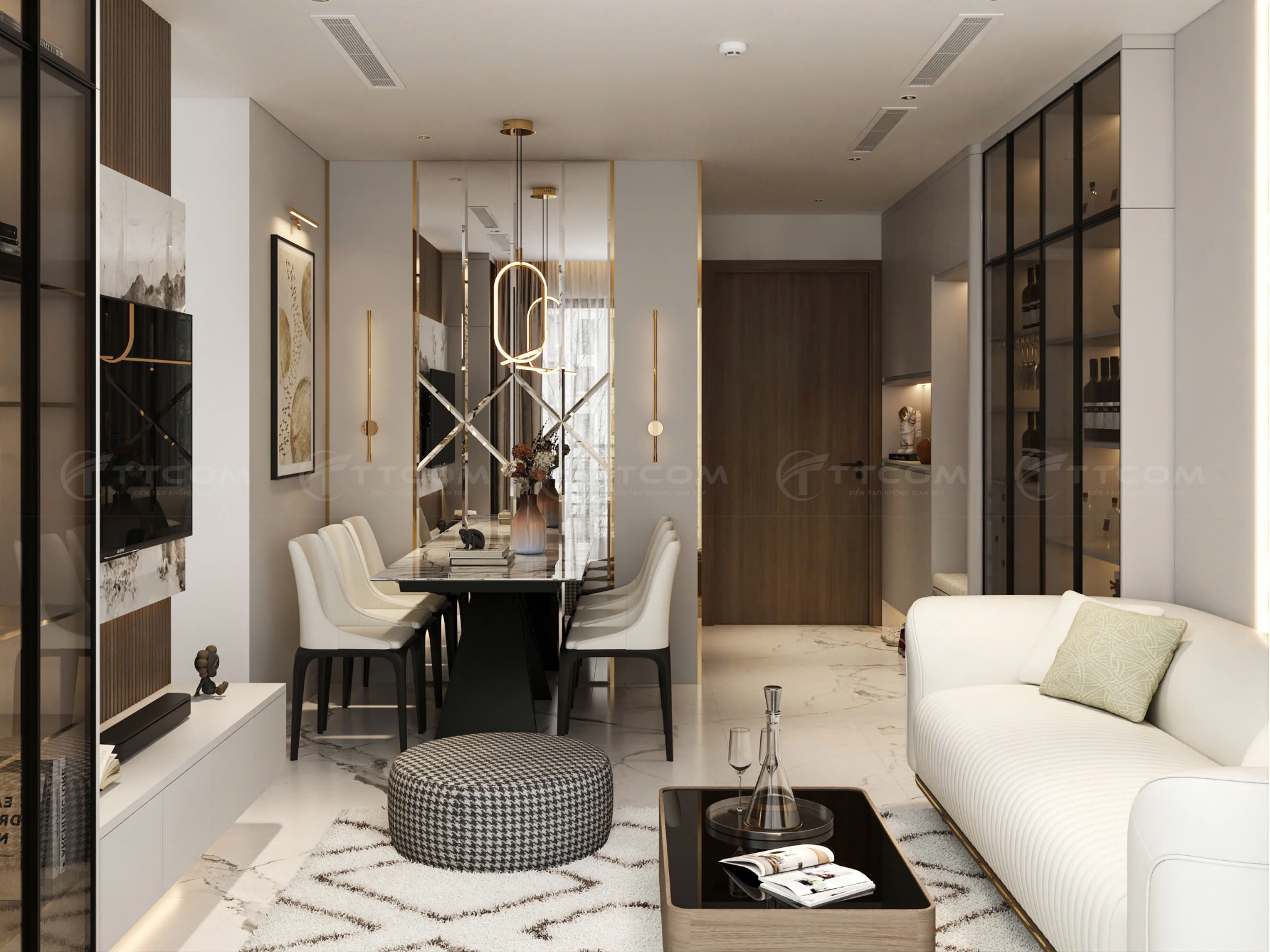 HOÀN THIỆN 3D ĐẸP LUNG LINH CHO CĂN HỘ 2 PHÒNG NGỦ TẠI BEVERLY - VINHOMES GRAND PARK